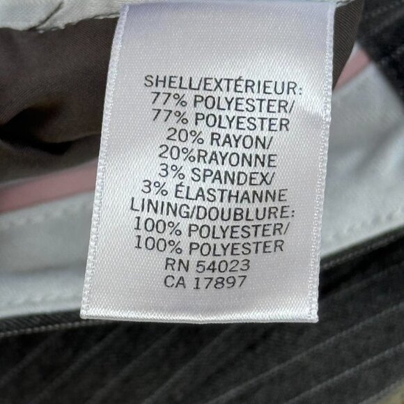 grey pinstripe wide leg trousers - Picture 5 of 8